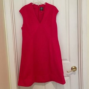 Vince Camuto textured pink dress